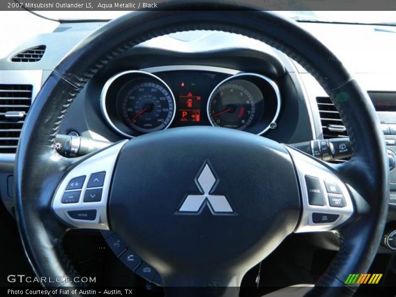 Aqua Metallic / Black 2007 Mitsubishi Outlander LS