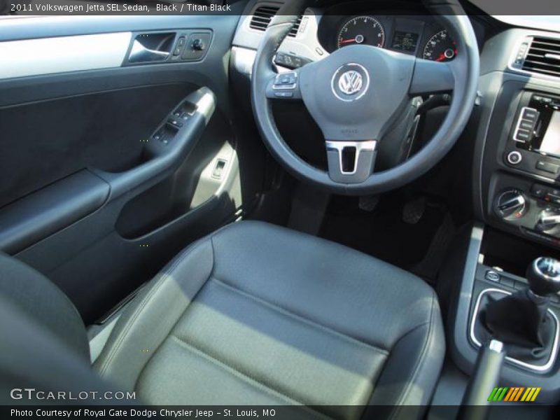 Black / Titan Black 2011 Volkswagen Jetta SEL Sedan