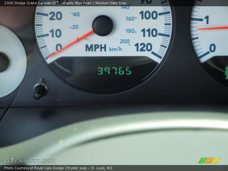 Atlantic Blue Pearl / Medium Slate Gray 2006 Dodge Grand Caravan SXT