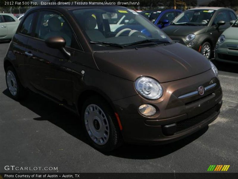 Espresso (Brown) / Tessuto Marrone/Avorio (Brown/Ivory) 2012 Fiat 500 Pop