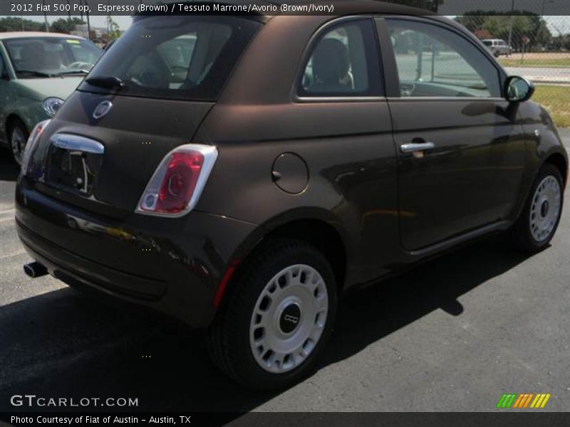 Espresso (Brown) / Tessuto Marrone/Avorio (Brown/Ivory) 2012 Fiat 500 Pop