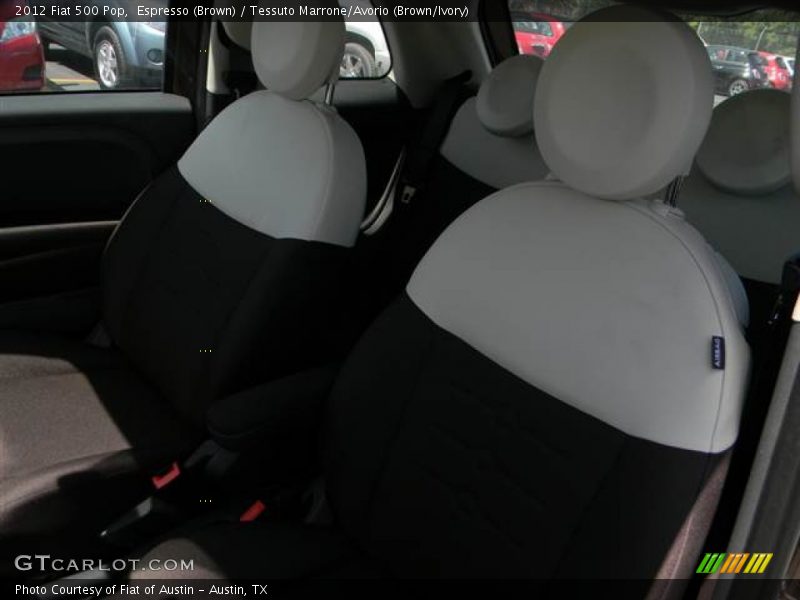 Espresso (Brown) / Tessuto Marrone/Avorio (Brown/Ivory) 2012 Fiat 500 Pop
