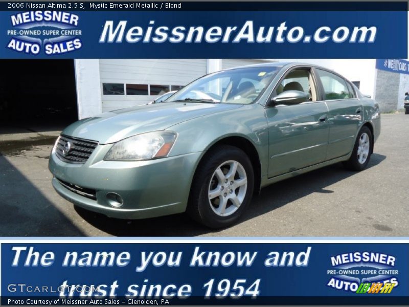 Mystic Emerald Metallic / Blond 2006 Nissan Altima 2.5 S