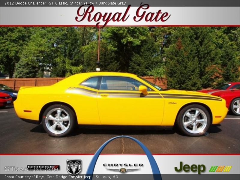 Stinger Yellow / Dark Slate Gray 2012 Dodge Challenger R/T Classic