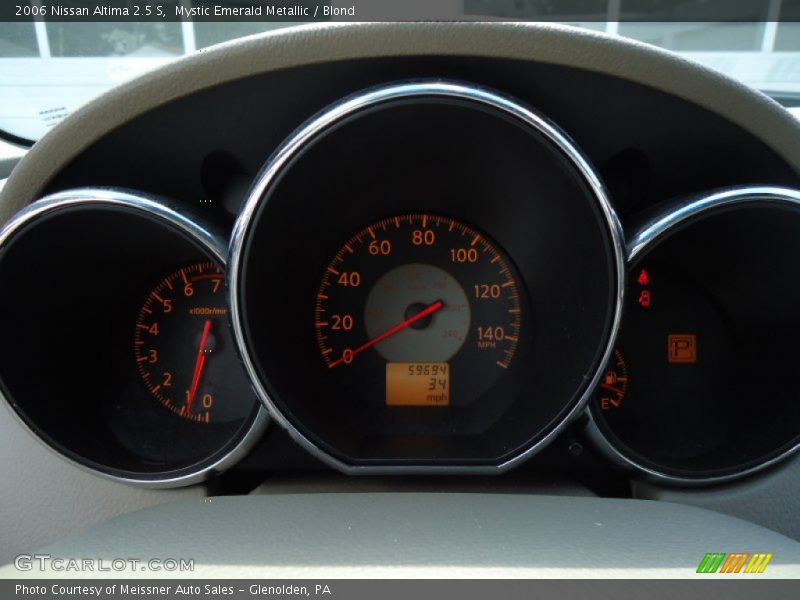 Mystic Emerald Metallic / Blond 2006 Nissan Altima 2.5 S