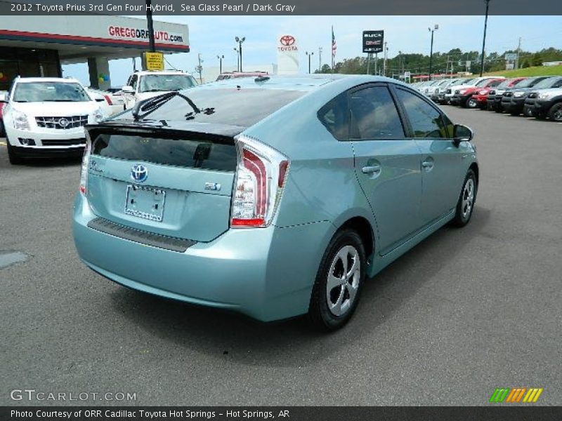 Sea Glass Pearl / Dark Gray 2012 Toyota Prius 3rd Gen Four Hybrid