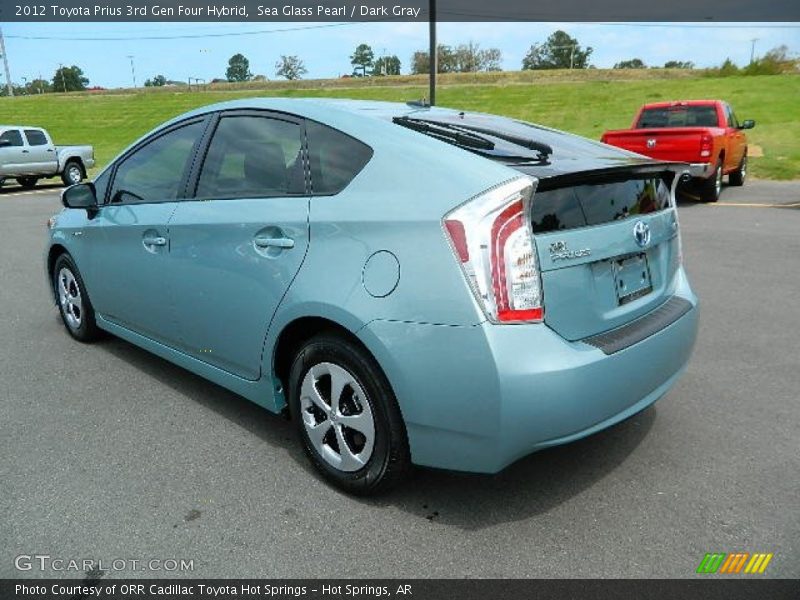 Sea Glass Pearl / Dark Gray 2012 Toyota Prius 3rd Gen Four Hybrid