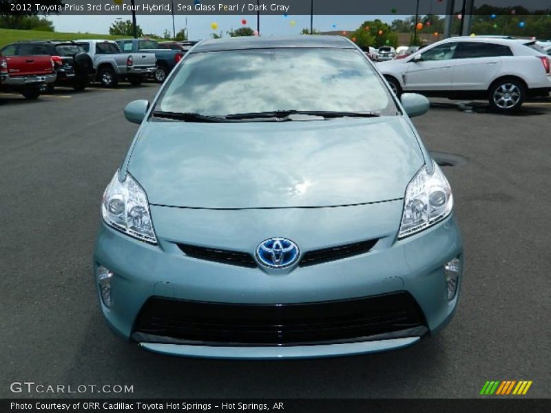 Sea Glass Pearl / Dark Gray 2012 Toyota Prius 3rd Gen Four Hybrid