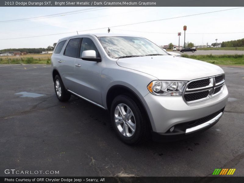 Bright Silver Metallic / Dark Graystone/Medium Graystone 2013 Dodge Durango SXT