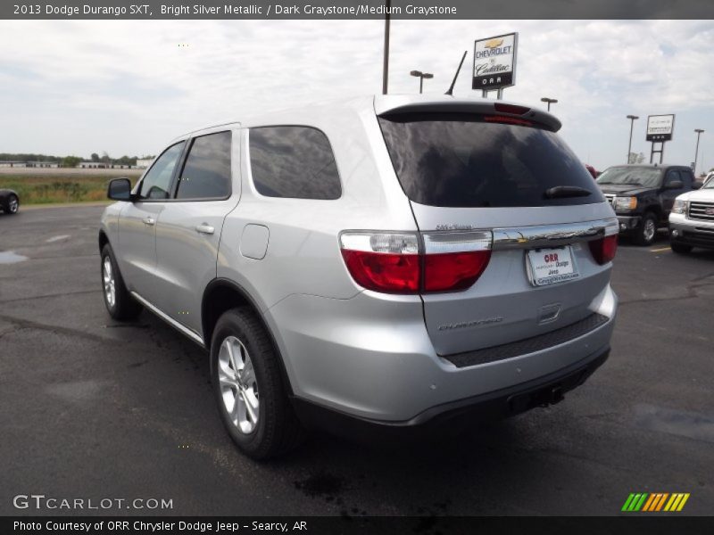 Bright Silver Metallic / Dark Graystone/Medium Graystone 2013 Dodge Durango SXT