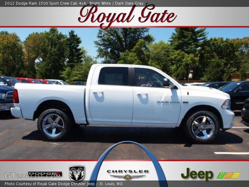 Bright White / Dark Slate Gray 2012 Dodge Ram 1500 Sport Crew Cab 4x4