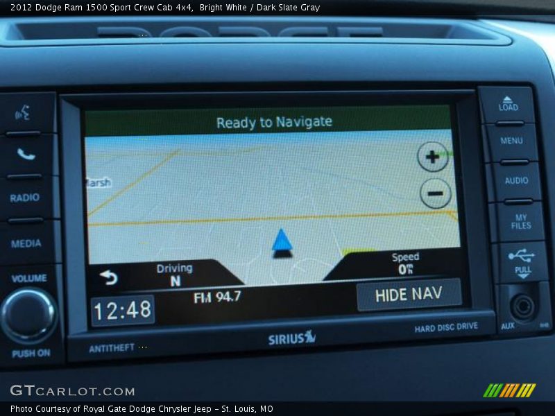 Navigation of 2012 Ram 1500 Sport Crew Cab 4x4