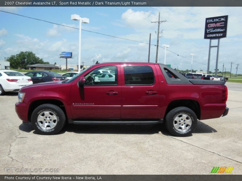 Sport Red Metallic / Dark Titanium/Light Titanium 2007 Chevrolet Avalanche LT