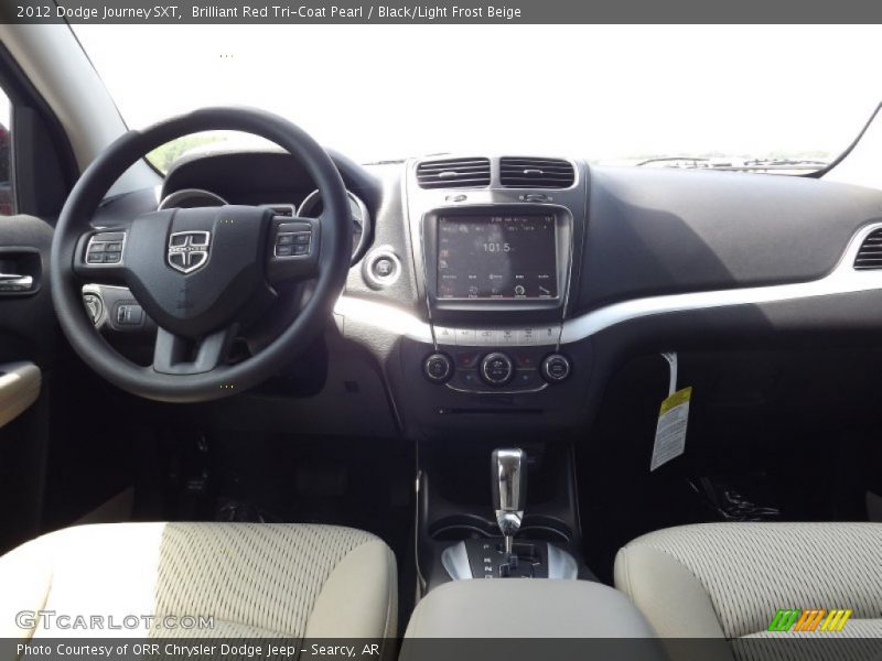 Brilliant Red Tri-Coat Pearl / Black/Light Frost Beige 2012 Dodge Journey SXT
