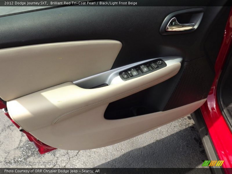 Brilliant Red Tri-Coat Pearl / Black/Light Frost Beige 2012 Dodge Journey SXT