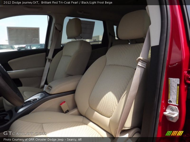 Brilliant Red Tri-Coat Pearl / Black/Light Frost Beige 2012 Dodge Journey SXT