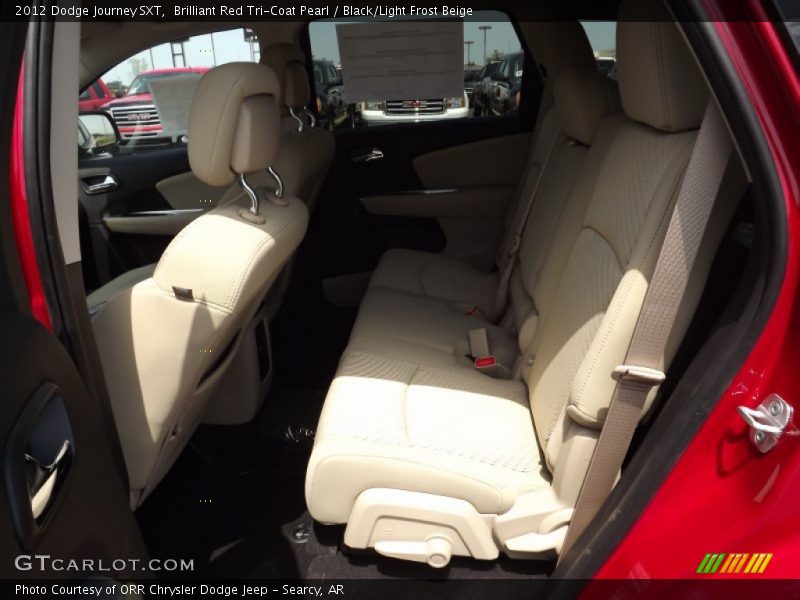 Brilliant Red Tri-Coat Pearl / Black/Light Frost Beige 2012 Dodge Journey SXT