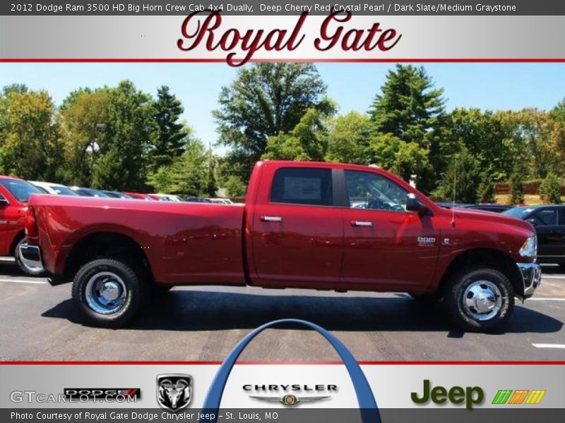 Deep Cherry Red Crystal Pearl / Dark Slate/Medium Graystone 2012 Dodge Ram 3500 HD Big Horn Crew Cab 4x4 Dually