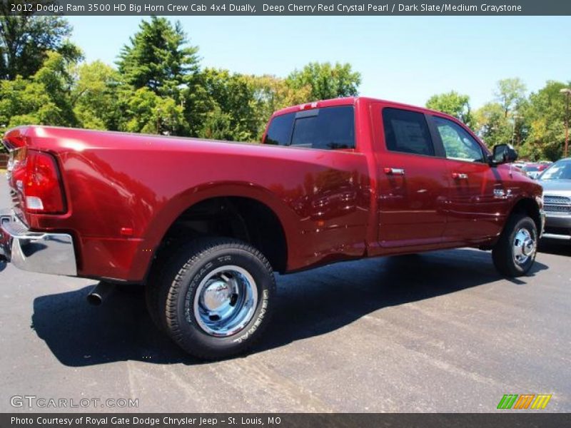 Deep Cherry Red Crystal Pearl / Dark Slate/Medium Graystone 2012 Dodge Ram 3500 HD Big Horn Crew Cab 4x4 Dually