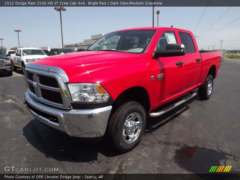 Bright Red / Dark Slate/Medium Graystone 2012 Dodge Ram 2500 HD ST Crew Cab 4x4