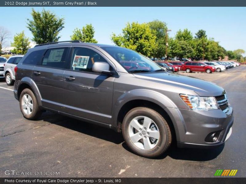 Storm Grey Pearl / Black 2012 Dodge Journey SXT