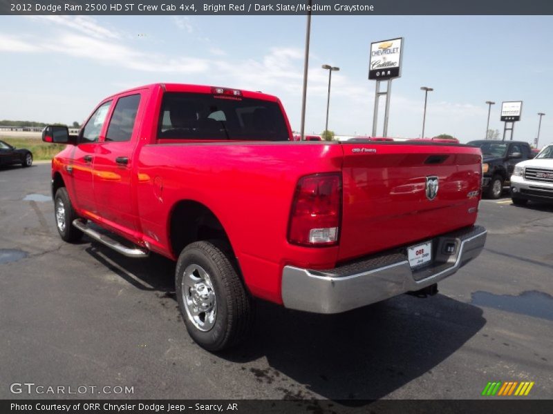 Bright Red / Dark Slate/Medium Graystone 2012 Dodge Ram 2500 HD ST Crew Cab 4x4
