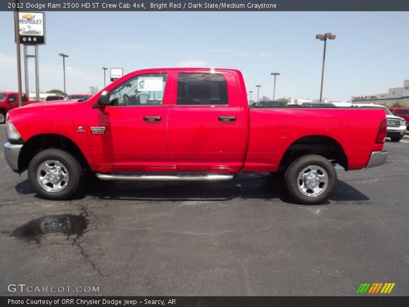 Bright Red / Dark Slate/Medium Graystone 2012 Dodge Ram 2500 HD ST Crew Cab 4x4