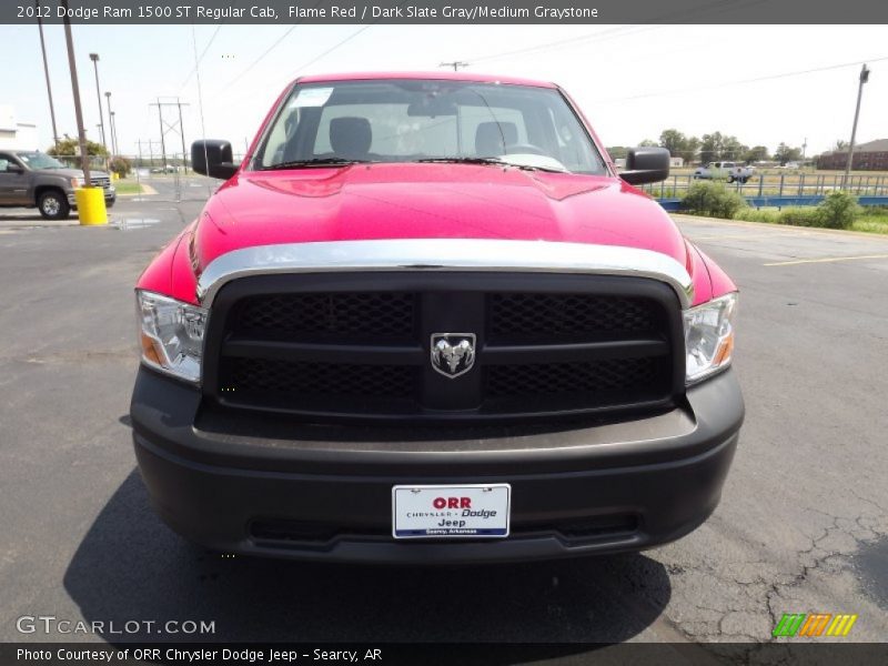Flame Red / Dark Slate Gray/Medium Graystone 2012 Dodge Ram 1500 ST Regular Cab