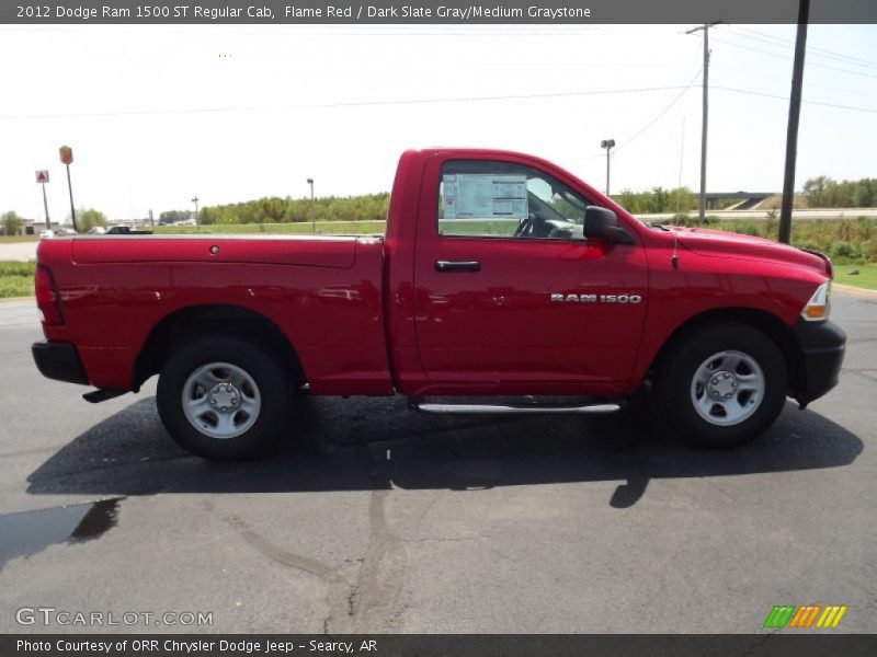 Flame Red / Dark Slate Gray/Medium Graystone 2012 Dodge Ram 1500 ST Regular Cab
