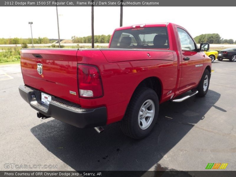 Flame Red / Dark Slate Gray/Medium Graystone 2012 Dodge Ram 1500 ST Regular Cab
