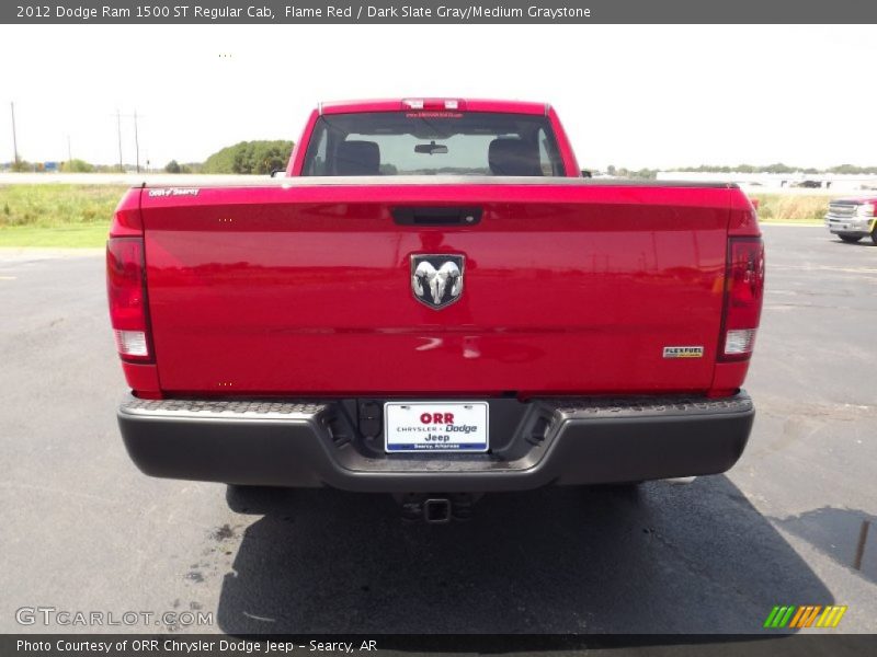 Flame Red / Dark Slate Gray/Medium Graystone 2012 Dodge Ram 1500 ST Regular Cab