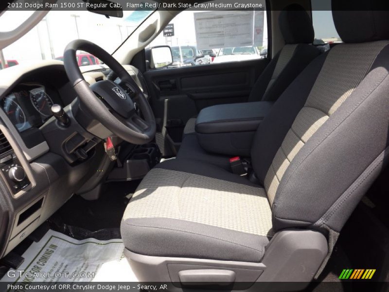 Flame Red / Dark Slate Gray/Medium Graystone 2012 Dodge Ram 1500 ST Regular Cab