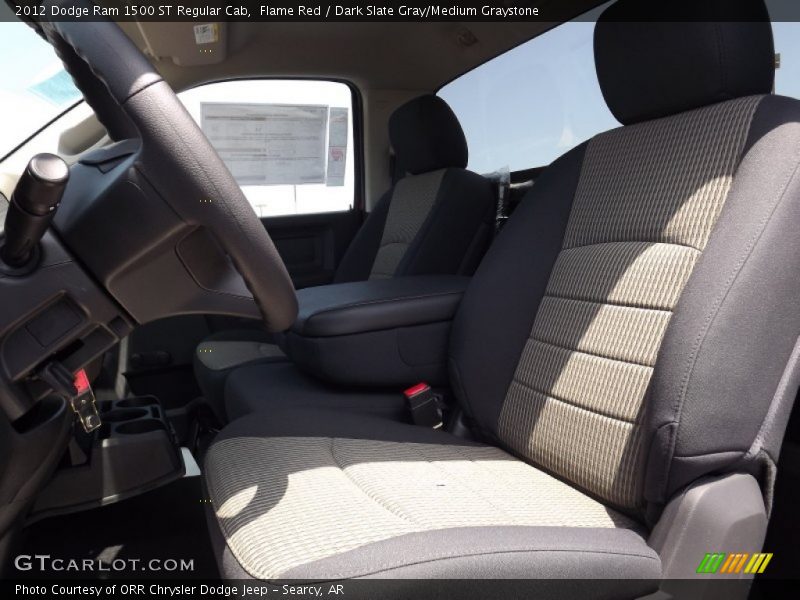 Flame Red / Dark Slate Gray/Medium Graystone 2012 Dodge Ram 1500 ST Regular Cab
