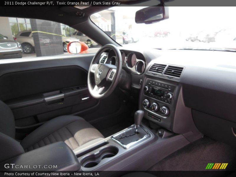 Toxic Orange Pearl / Dark Slate Gray 2011 Dodge Challenger R/T