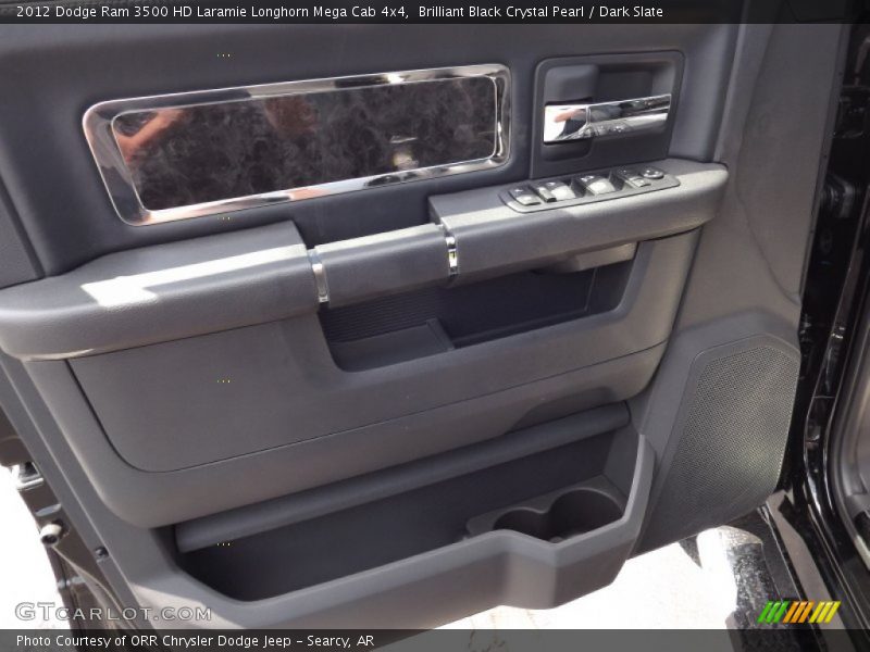 Brilliant Black Crystal Pearl / Dark Slate 2012 Dodge Ram 3500 HD Laramie Longhorn Mega Cab 4x4