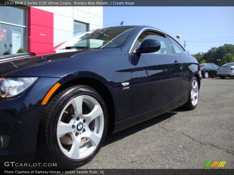 Monaco Blue Metallic / Cream Beige 2010 BMW 3 Series 328i xDrive Coupe