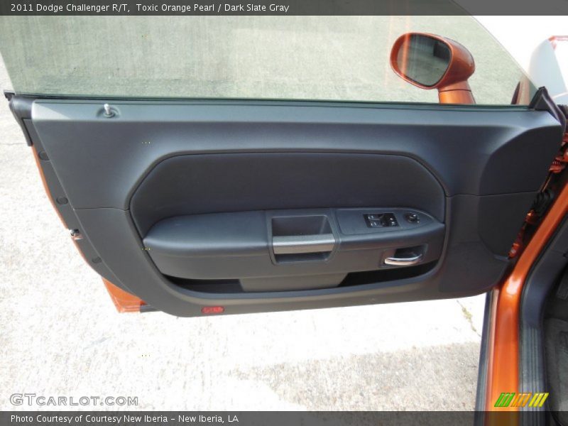 Toxic Orange Pearl / Dark Slate Gray 2011 Dodge Challenger R/T
