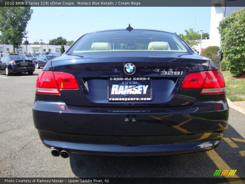 Monaco Blue Metallic / Cream Beige 2010 BMW 3 Series 328i xDrive Coupe