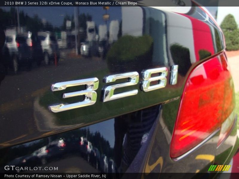Monaco Blue Metallic / Cream Beige 2010 BMW 3 Series 328i xDrive Coupe