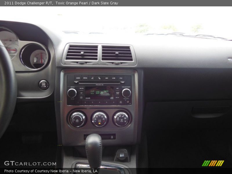 Toxic Orange Pearl / Dark Slate Gray 2011 Dodge Challenger R/T
