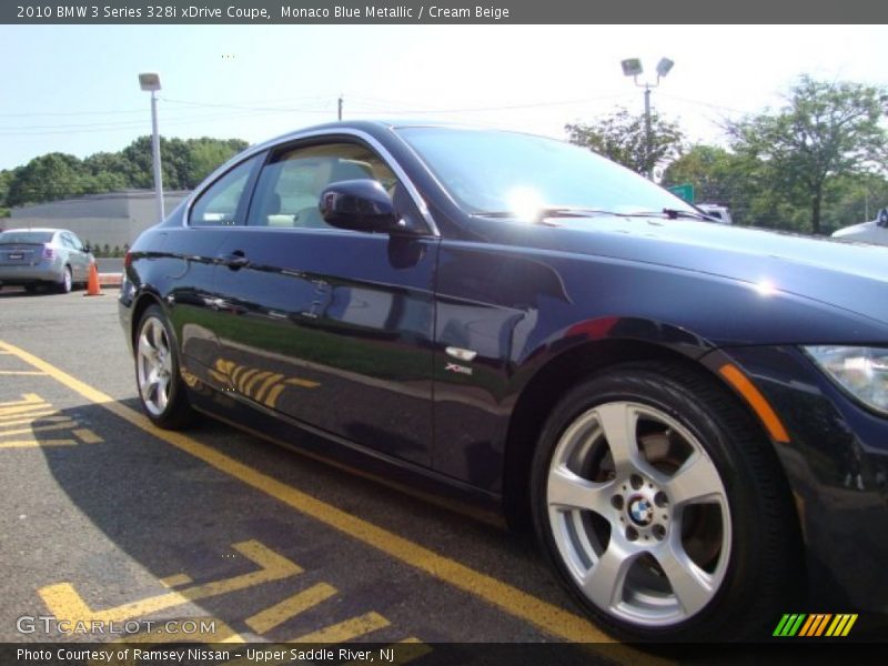 Monaco Blue Metallic / Cream Beige 2010 BMW 3 Series 328i xDrive Coupe