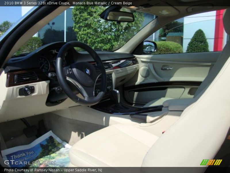 Monaco Blue Metallic / Cream Beige 2010 BMW 3 Series 328i xDrive Coupe