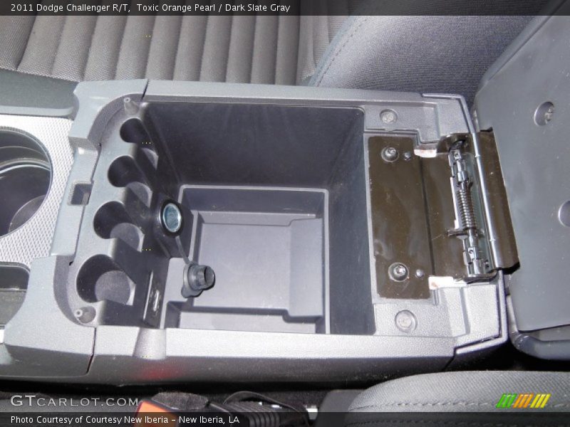 Toxic Orange Pearl / Dark Slate Gray 2011 Dodge Challenger R/T