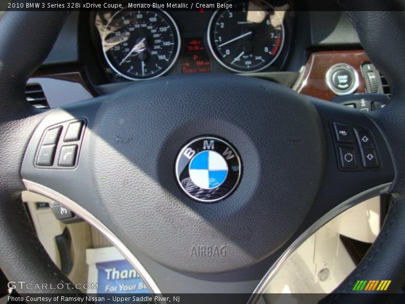 Monaco Blue Metallic / Cream Beige 2010 BMW 3 Series 328i xDrive Coupe