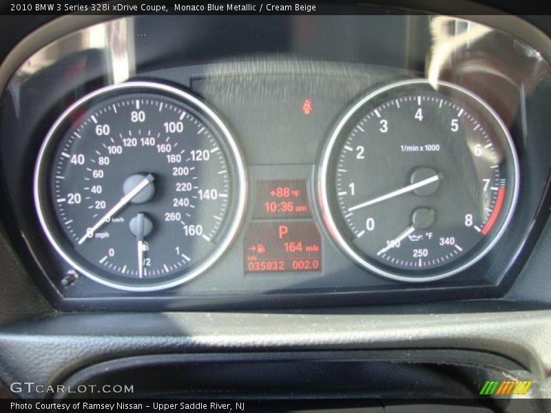 Monaco Blue Metallic / Cream Beige 2010 BMW 3 Series 328i xDrive Coupe