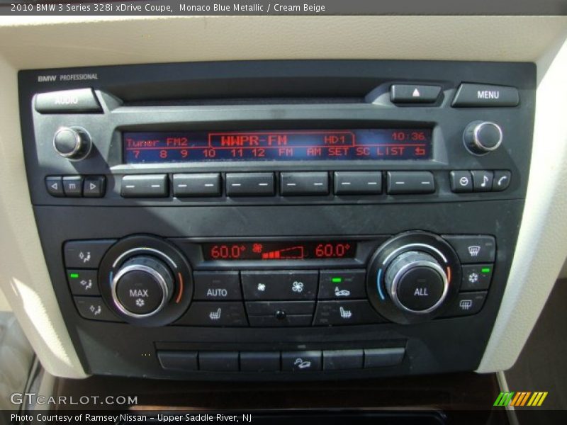 Monaco Blue Metallic / Cream Beige 2010 BMW 3 Series 328i xDrive Coupe