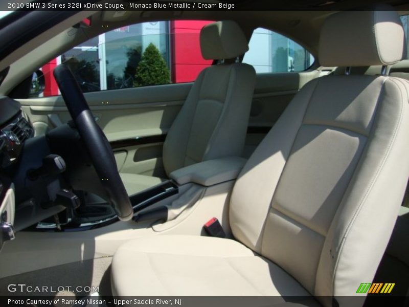 Monaco Blue Metallic / Cream Beige 2010 BMW 3 Series 328i xDrive Coupe
