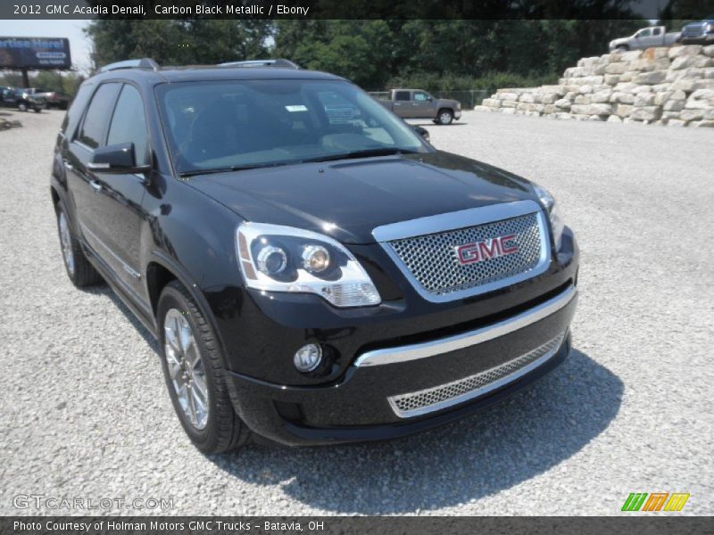 Carbon Black Metallic / Ebony 2012 GMC Acadia Denali