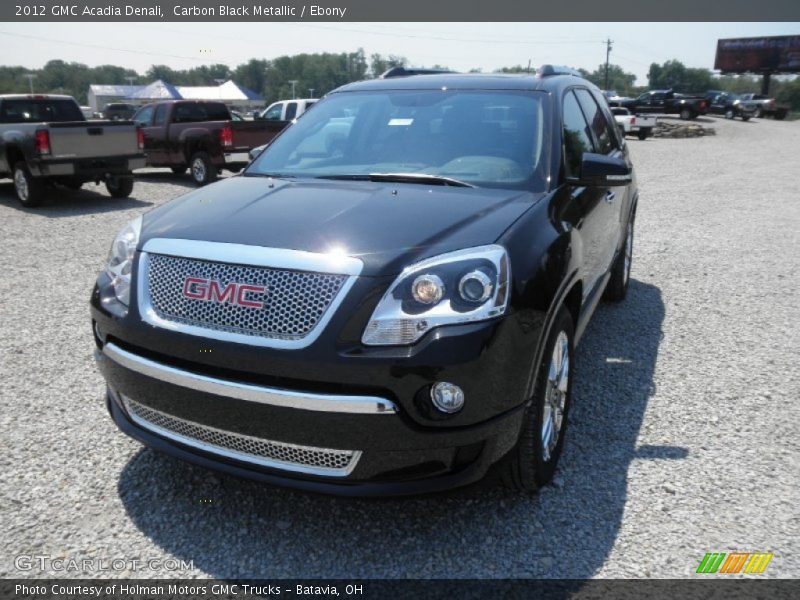 Carbon Black Metallic / Ebony 2012 GMC Acadia Denali