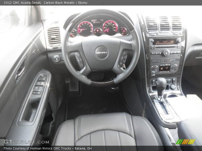 Carbon Black Metallic / Ebony 2012 GMC Acadia Denali